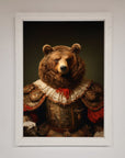Rennaissance Bear Framed Poster