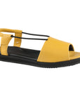 Yellow Leather Summer Sandals