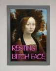Resting Bitch Face Renaissance Framed Print