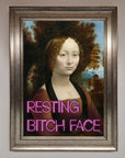 Resting Bitch Face Renaissance Framed Print