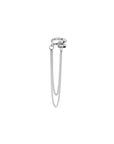 Silver Revolve Ear Cuff