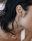 Silver Revolve Ear Cuff