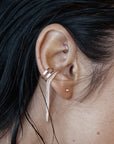 Silver Revolve Ear Cuff