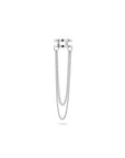 Silver Revolve Ear Cuff