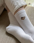 Save the Sloths Ribbed Bamboo Socks