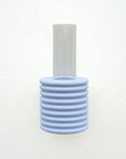 Light Blue Ribbed Wall Vase