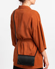 Versatile Leather Clutch Wallet with Adjustable Strap