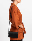 Versatile Leather Clutch Wallet with Adjustable Strap