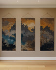 Dark Oriental Forest Tapestry
