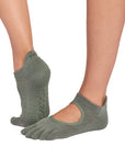 ToeSox Full Toe Bellarina Women's Yoga Grip Socks