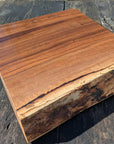 Walnut Chopping Board 35cm x 36cm with Blue Resin Accent