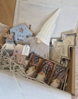 Cosy Silver Gift Box with Festive Decorations