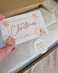 Cosy Silver Gift Box with Festive Decorations