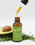 Antioxidant Facial Massage Oil with Avocado and Rosemary