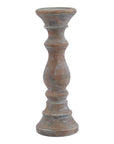 Warm Brown Ceramic Column Candle Holder
