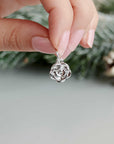 Rose Flower Personalised Silver Charm