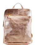 Rose Gold Convertible Leather Backpack – Stylish & Versatile by Sostter at brixbailey.com