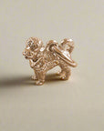 Cavapoo Silver Dog Charm