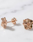 Forget-Me-Not Rose Gold Vermeil Silver Studs