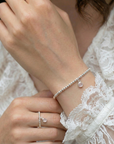 Rose Quartz Jewellery Set | Gemstone Bracelet and Ring