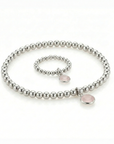 Rose Quartz Jewellery Set | Gemstone Bracelet and Ring