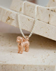 Poodle Silver Dog Charm