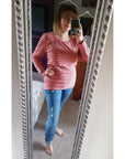 Rosie Stripe Breastfeeding Sweater
