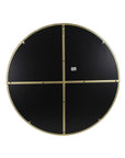 Round Gold Living Room Mirror