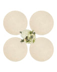Round & Round Rattan Placemat Sand Colour - Set of 4
