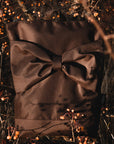 Waterproof Brown Backpack with Statement Bow