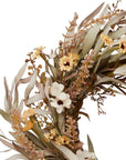 Large Rustic Grass and Flower Wreath