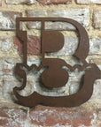 12" Rusty Metal Carnival Alphabet Letters A–Z