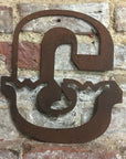12" Rusty Metal Carnival Alphabet Letters A–Z