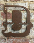 12" Rusty Metal Carnival Alphabet Letters A–Z