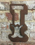12" Rusty Metal Carnival Alphabet Letters A–Z