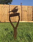 Rusty Metal Bird Garden Deoration