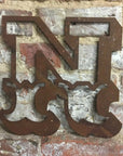12" Rusty Metal Carnival Alphabet Letters A–Z