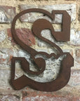 12" Rusty Metal Carnival Alphabet Letters A–Z