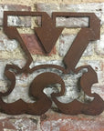 12" Rusty Metal Carnival Alphabet Letters A–Z