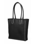 NEW Vegan Black Soft Leather Day Tote Bag
