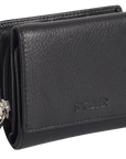 SADDLER CARLA Handmade Leather Compact Trifold Purse – RFID Protected | 5 Card Slots, ID Window & Zipped Coin Pocket | Gift Boxed