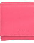 SADDLER CARLA Handmade Leather Compact Trifold Purse – RFID Protected | 5 Card Slots, ID Window & Zipped Coin Pocket | Gift Boxed