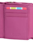 SADDLER CARLA Handmade Leather Compact Trifold Purse – RFID Protected | 5 Card Slots, ID Window & Zipped Coin Pocket | Gift Boxed