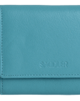 SADDLER CARLA Handmade Leather Compact Trifold Purse – RFID Protected | 5 Card Slots, ID Window & Zipped Coin Pocket | Gift Boxed