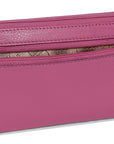 SADDLER CLAIRE Long Leather Trifold Purse - 18 Card Slots, Dual Zip Pockets, and Note Sections - RFID Protected