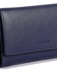 Compact Trifold Leather Purse "Eleanor" – Handmade by Saddler | RFID Protected & Gift Boxed | 10 Card Slots & Rear Zip Coin Pocket