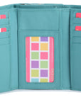 Compact Trifold Leather Purse "Eleanor" – Handmade by Saddler | RFID Protected & Gift Boxed | 10 Card Slots & Rear Zip Coin Pocket