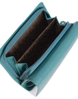 Compact Trifold Leather Purse "Eleanor" – Handmade by Saddler | RFID Protected & Gift Boxed | 10 Card Slots & Rear Zip Coin Pocket
