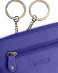 Compact Leather Coin & Card Purse "Ellie" – Handmade by Saddler | RFID Protected & Gift Boxed | With Front Zip Pocket & Key Holder