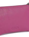 Compact Leather Coin & Card Purse "Ellie" – Handmade by Saddler | RFID Protected & Gift Boxed | With Front Zip Pocket & Key Holder
